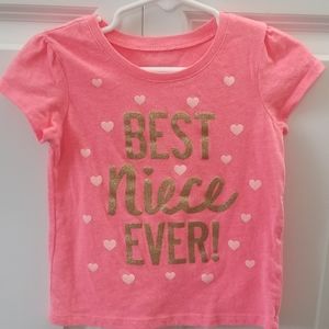 Childrens Place 3T Bright Light Orange Shirt